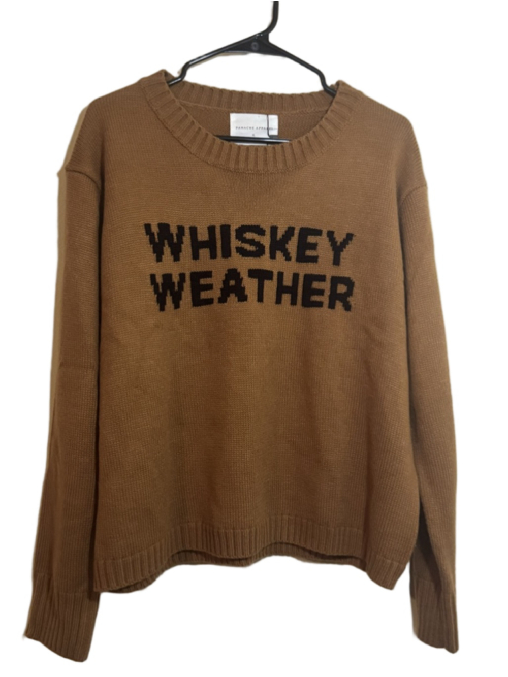Panache Apparel XL Brown Whiskey Weather Crew Neck Sweater
